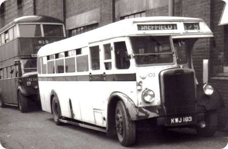 Sheffield Corporation – Leyland Tiger – KWJ 103 – 103